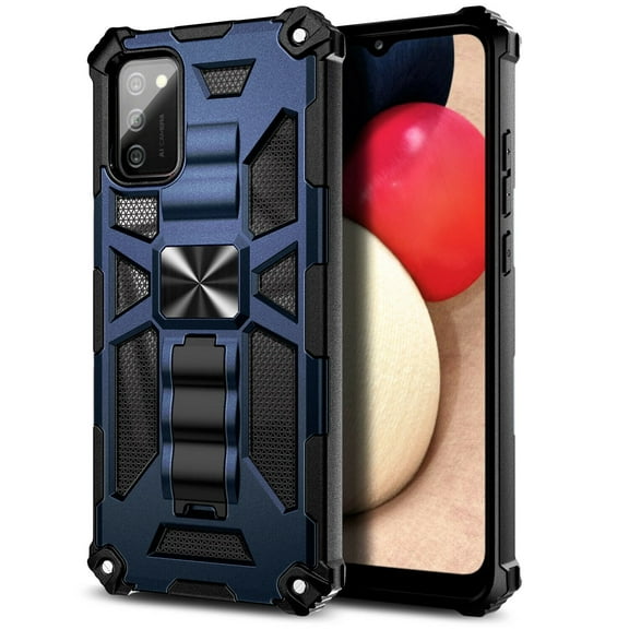 Nagebee Case for Samsung Galaxy S21 Ultra 5G with Screen Protector (Soft Full Coverage), Full-Body Protective Shockproof [Military-Grade], Built in Kickstand, Heavy-Duty Durable Case (Blue)