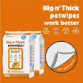 thumbnail image 4 of Paw Wipes Petkin Big N' Thick para perros, 200 toallitas, 2 paquetes, 4 of 7