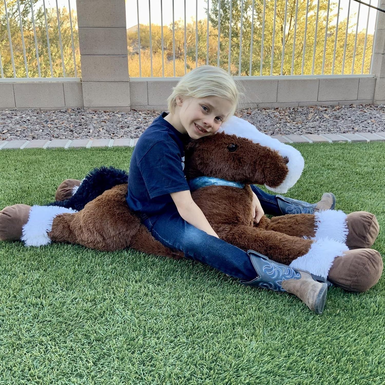 MaoGoLan 47" Giant Horse Stuffed Animal Large Stuffed Horse Plush Toy