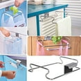 thumbnail image 2 of Cheers.US Over the Cabinet Metal Wire Small Garbage Container, Trash Bag Holder Rack for Recycled Reusable Disposable Plastic Shopping Grocery Bags for Kitchen, Pantry, Garage, Bathroom, 2 of 6