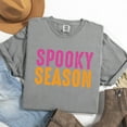 thumbnail image 6 of Spooky Season Bright Distressed - Women's Garment Dyed Graphic T-Shirt, 6 of 12