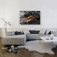 thumbnail image 2 of ARTCANVAS Crab On The Beach Stone Canvas Art Print - Size: 40" x 26" (0.75" Deep), 2 of 9