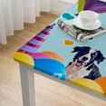 thumbnail image 5 of BANET Dog Tablecloths, Colorful Table Covers, Blue Rectangle Paw Bone Print Tablecloths for Kids ' Pet Theme Party Decorations white, 5 of 8