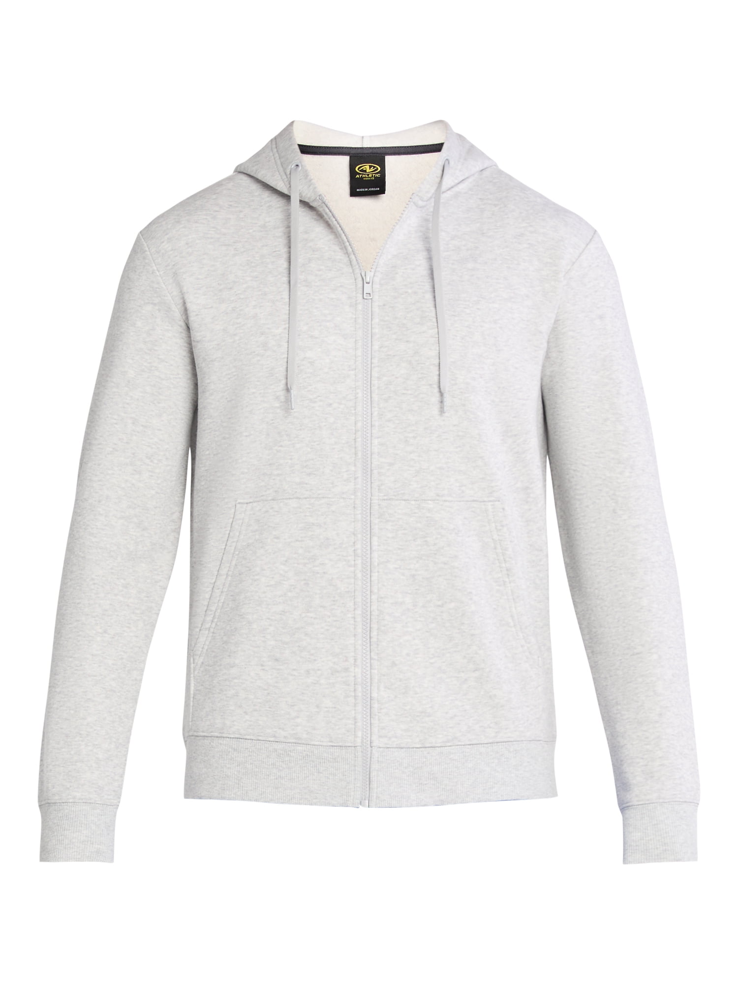 Athletic Works Men's and Big Men's Zip Up Fleece Hoodie Sweatshirt, Sizes S-5XLT