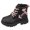2Black, variant on Girls Ankle Boots Little Kids Outdoor Combat Toddler Boots Cute Lace up Trendy Booties