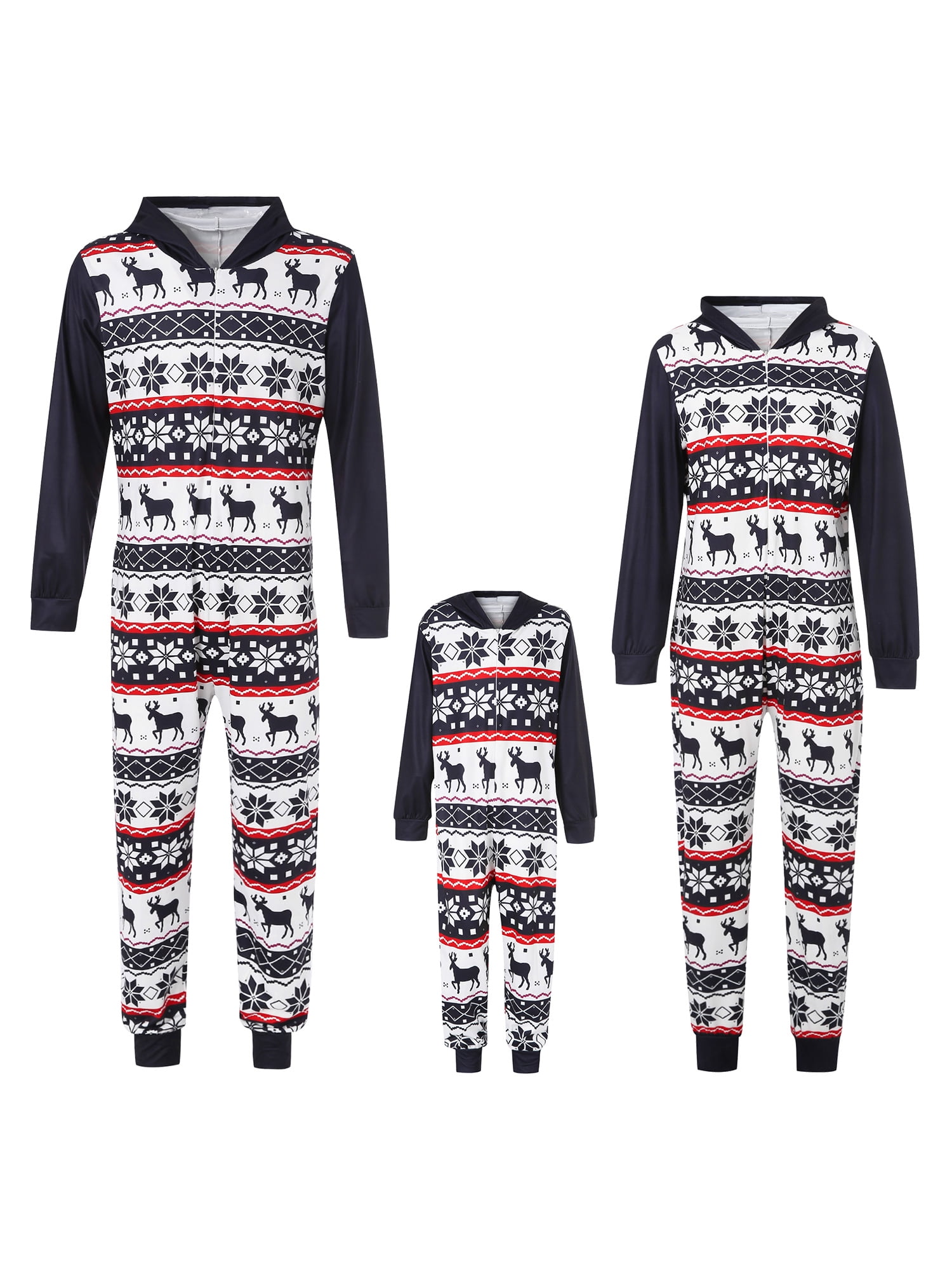 Hirigin Christmas Family Pajamas Matching Sets Deer Onesies Jumpsuit ...