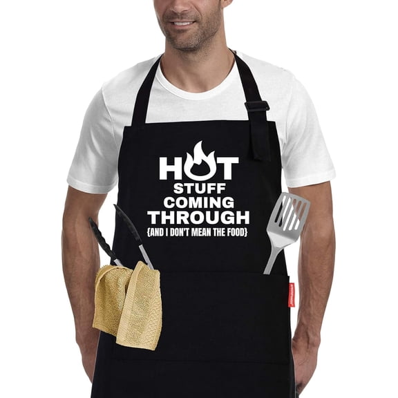 Funny Cooking BBQ Grilling Gifts for Men, Chef Aprons with Pockets, Birthday Valentine''s Father''s Day Christmas Gifts for Husband, Dad, Boyfriend
