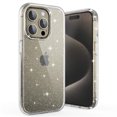 thumbnail image 6 of ULAK Case for iPhone 15 Pro Max Glitter, Clear Slim Shockproof Sturdy Phone Case for Apple iPhone 15 Pro Max 2023 6.7 inch for Women Girls, Crystal Sparkle, 6 of 9