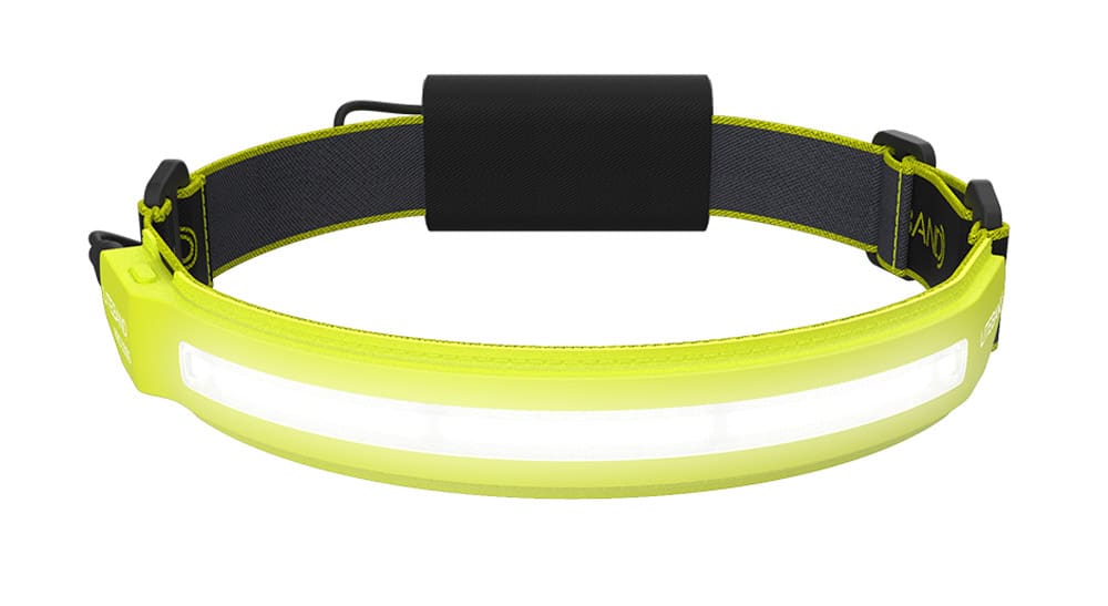 Liteband PRO 1000 Lumen LED Headlamp, Rechargeable Battery Powered, Hard Hat Light, Yellow
