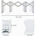 thumbnail image 2 of Metal Bookends, Book Ends for Heavy Books, Adjustable Book Holder for Shelves, Book Stopper for Home/School/Office, Extends up to 19 inches, White, 2 of 7