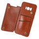 thumbnail image 1 of Estuche tipo billetera de cuero magnético multifuncional con tapa y ranuras para tarjetas, estilo retro clásico, 1 of 8