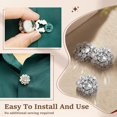 thumbnail image 4 of MesaSe 6 Pcs Rhinestone Button Cover Decorative Button Cover Clip Easy to Install Shirt Accessory for Women Men Clothing Wedding Party, 4 of 10