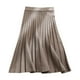 thumbnail image 1 of Falda informal entallada con cordones irregulares para mujer - Cintura alta elástica de poliéster y spandex - S-XXL, 1 of 3