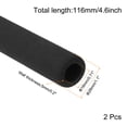thumbnail image 2 of Pipe Insulation Tubes Foam Tubing for Handle Grip Support 18mm ID 28mm OD 116mm Heat Preservation Black 2pcs, 2 of 7