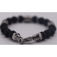 thumbnail image 3 of Stainless Steel Bracelet with Black and Jasper Beads, 3 of 3