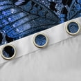 thumbnail image 4 of Manfei Flying Butterfly Black Out Curtains for Female Men Teens,Bling Blue Glitter Curtains Pack of 2 (42x63 Each),Cheetah Print Bedroom Curtains,Ultra Soft Home Decor, 4 of 6