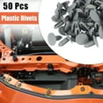 thumbnail image 2 of Unique Bargains Gray 7mm Hole Vehicle Car Van Door Plastic Rivet Fastener 50pcs, 2 of 4