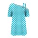 thumbnail image 5 of Tops de Ajuste Suelto para las Mujeres Moda Impresa Doble Suspensión Manga Corta Top Suelto, Blusa Casual Ligera, 5 of 5
