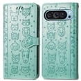 thumbnail image 1 of Funda Cartera FOXDOCK para Google Pixel 9 Pro XL , Flip PU con Relieve de Gatos y Perros, Tarjetero y Soporte, 1 of 6