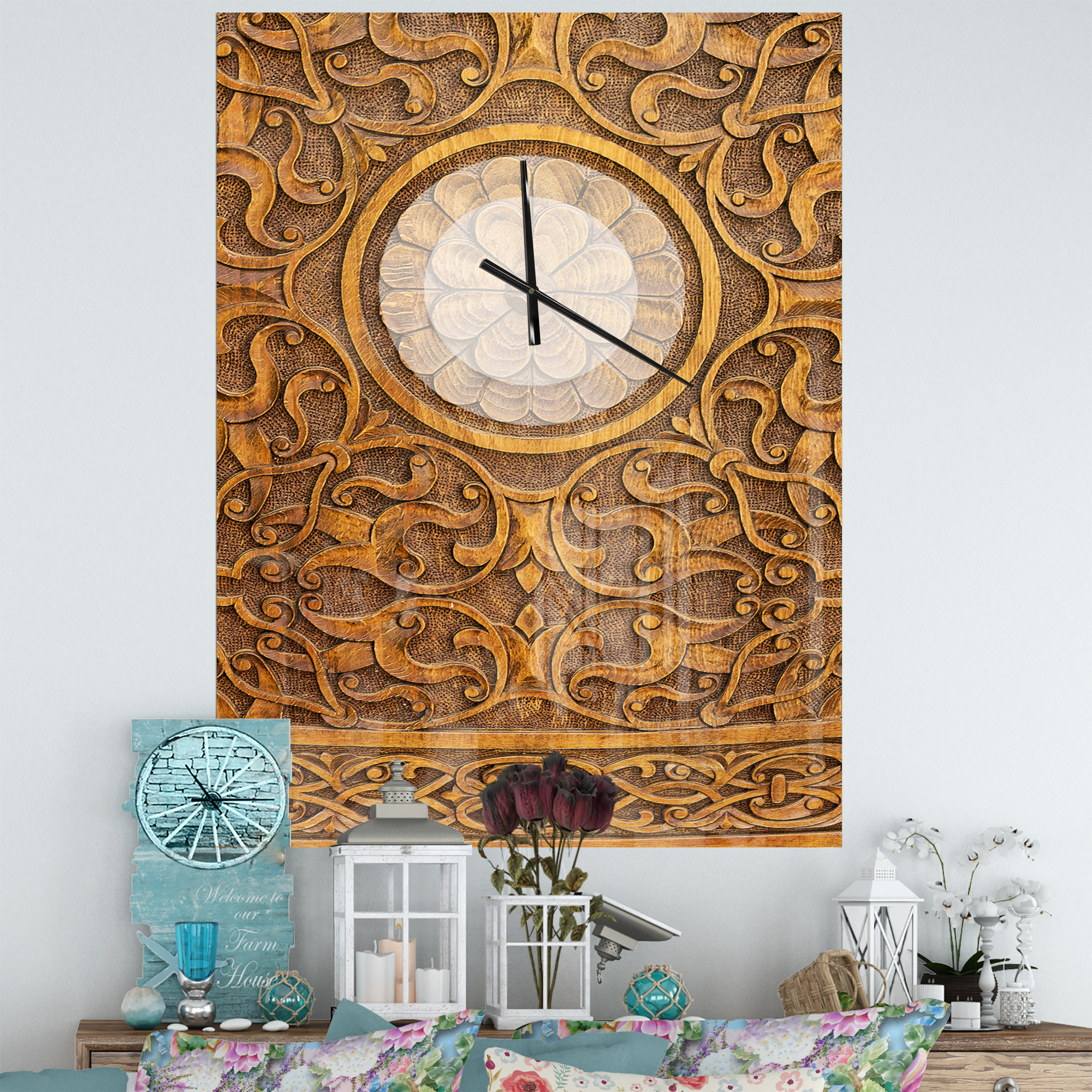 Designart 'World Autism Awareness Day' Modern Wall Clock