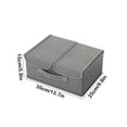 thumbnail image 3 of JunYeShi Clearance Under $2.00 Foldable Storage Bins Fabric Storage Boxes with Lids Handles Storage Organizers for Toys Shelves Clothes Papers Books Gray, 3 of 6