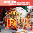 thumbnail image 2 of EUDIDV Christmas Products Christmas Wooden DIY Glowing Christmas House Puzzle Ornaments Toys Festive Supplies, 2 of 7