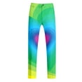 thumbnail image 5 of Valora Men Fahion Outfit Men's Suits Printed Rainbow Long Sleeve Coat and Pants TwoPiece Set for Holiday Parties and Events Light Blue L, 5 of 6