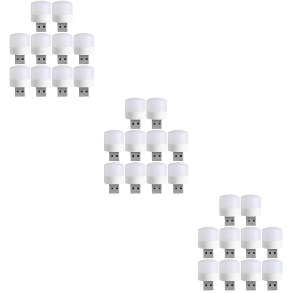 Masteelf 30 Pcs  Small USB Night Light for Kids Bedroom Hallway Kitchen Nursery Room Dorm