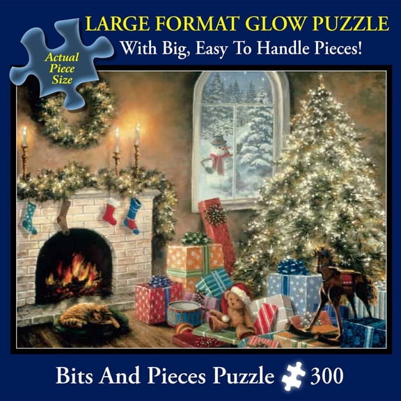 Bits and Pieces Jigsaw Puzzle Glow in the Dark Night Before Christmas 300 Piece