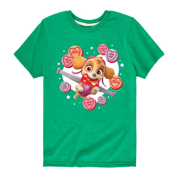 Paw Patrol - Skye Conversation Hearts - Toddler And Youth Short Sleeve Graphic T-Shirt