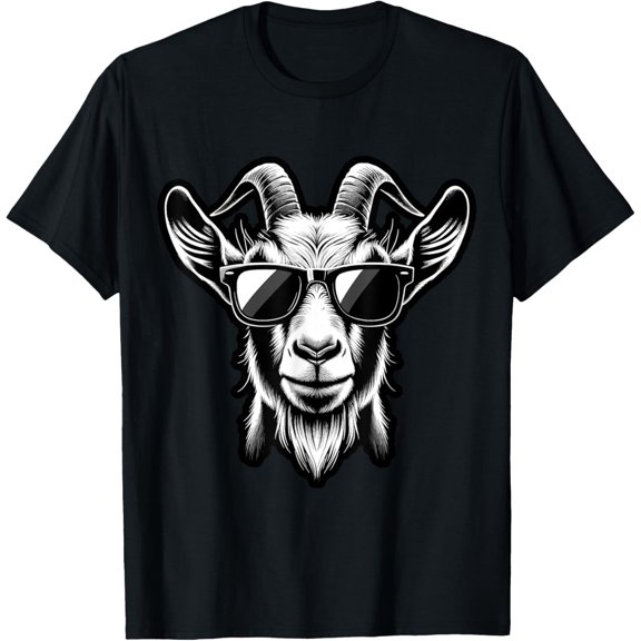 cool Goat with Sunglasses T-Shirt