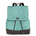 thumbnail image 1 of Fotbe Teal Green Glitter Mochila Bolso con Estampado para Mujer, Mochila Antirrobo de Nylon Impermeable, Bolsa Ligera de Hombro, 1 of 4