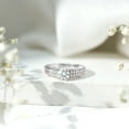 thumbnail image 4 of Rosec Jewels Moissanite Round Engagement Ring 1 Carat - Certified Moissanite Ring (6 mm, D-VS1 Quality), with Jewelry Box, 925 Sterling Silver, US 3.00, 4 of 9