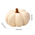 thumbnail image 3 of Cute Halloween Pumpkin Plush Pillow with Soft Cotton Filling, Decorative Stuffed Pumpkin Doll for Sofa Bed Desktop, Thanksgiving Holiday Home Accent, 3 of 6