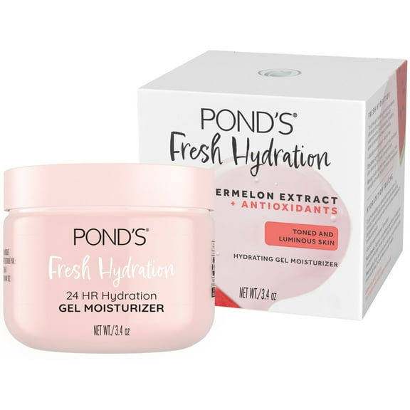 POND’S Watermelon Extract & Antioxidants Gel Face Moisturizer For All Skin Types, 3.4 oz