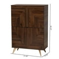thumbnail image 4 of Baxton Studio Graceland Walnut Brown Finished Wood Shoe Cabinet, 4 of 23