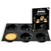 Flexipan 1 Original Non-Stick Baking Mold Handcrafted in France Since 1965 - Trusted by World-Class Chefs - Certified Food Safe Flexipan® Technology (6 Smiley Emojis Mold)