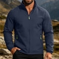 thumbnail image 6 of Men's Lightweight Windbreaker Jackets Long Sleeve Stand Collar Full Zipper Waterproof Rain Coat Outdoor Hiking Jacket, M, 6 of 8