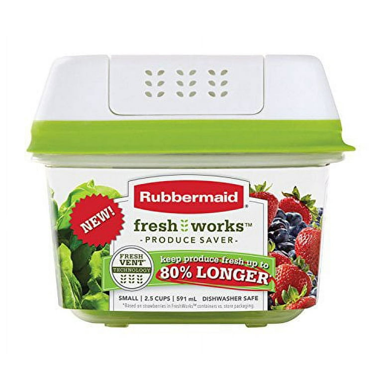 Rubbermaid 7.2 Cup Freshworks Produce Saver Food Storage Container Green