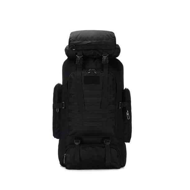 Mochilas al aire libre Capacidad de gran capacidad Senderismo impermeable Camping Mochilas de pesca Bolsa de botella de agua escalada para adultos negros Irene Inevent OD003511-01