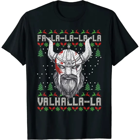 Viking Pagan Winter Holiday Nordic Valhalla Warrior Cozy Unisex T-Shirt, up to size 5XL