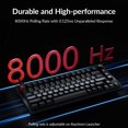 thumbnail image 3 of Teclado mecánico Keychron V1 8K 75% con cable, switches marrones, RGB, 3 of 9