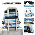 thumbnail image 3 of FORMRS Mini Backpack Purse for Women Quilted Travel Daypack Casual Shoulder Bag, Yellow Sailboats, 3 of 7
