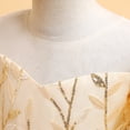 thumbnail image 5 of Flower Girls Embroidered Princess Dress Puff Sleeve Wedding Birthday Party Gown, 5 of 7