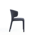 thumbnail image 4 of Manhattan Comfort Conrad 17.3" Tweed/Metal Dining Chair in Black (Set of 4), 4 of 8