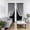 Black, variant on 2 In 1 Star Lace Double Layer Blackout Curtain 39.37x51.18 Inch, Thermal Insulated Light Blocking Window Drape For Bedroom Living Room(Purple)