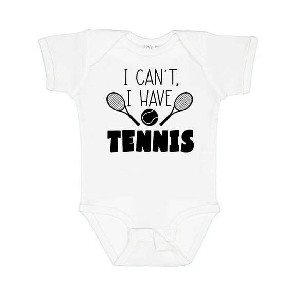 Inktastic I Can't, I Have Tennis Boys or Girls Baby Bodysuit