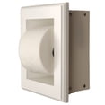 thumbnail image 3 of Typhon Recessed Solid Wood Toilet Paper Holder 7 x 8.5, White Enamel, 3 of 13