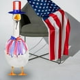 thumbnail image 4 of Meottam 3 Set 4th of July Porch Goose Outfits for Goose 23"/ 17'', Lawn Porch Goose Patriotic Hat, Bow Tie and Tutu Skirt for Summer Outdoor Patio Yard Lawn Art Decor (B), 4 of 7