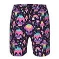 thumbnail image 3 of Fotbe cartoon Skull rainbow space Trajes de Baño Estampados para Hombre, Shorts de Verano de Secado Rápido, Ropa de Playa, Bañadores-X-Large, 3 of 6